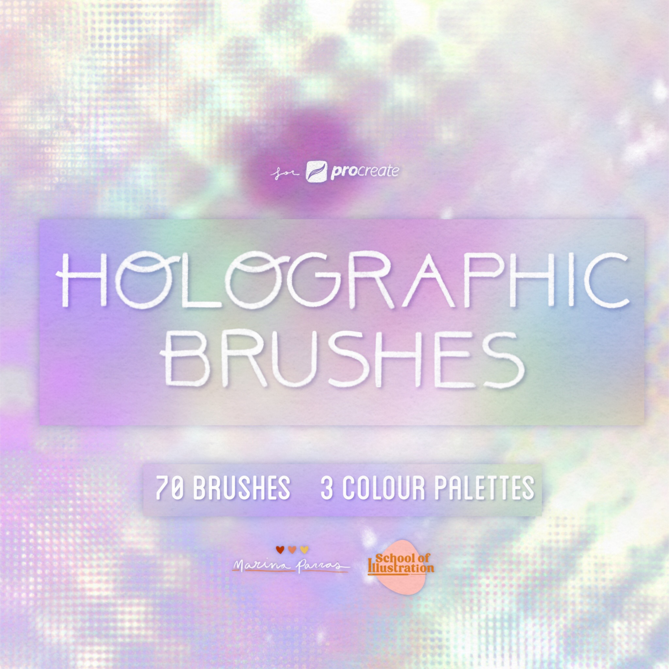 The holographic digital brush pack